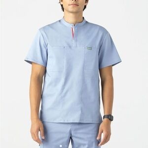 Mediclo TENCEL Skye Banded Collar Scrub Top large - Mens